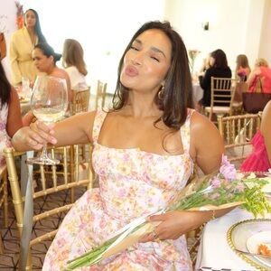 House of CB Pink Floral Midi Dress